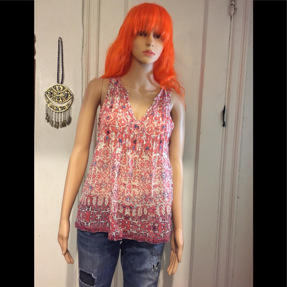 Joie Printed Silk Top
